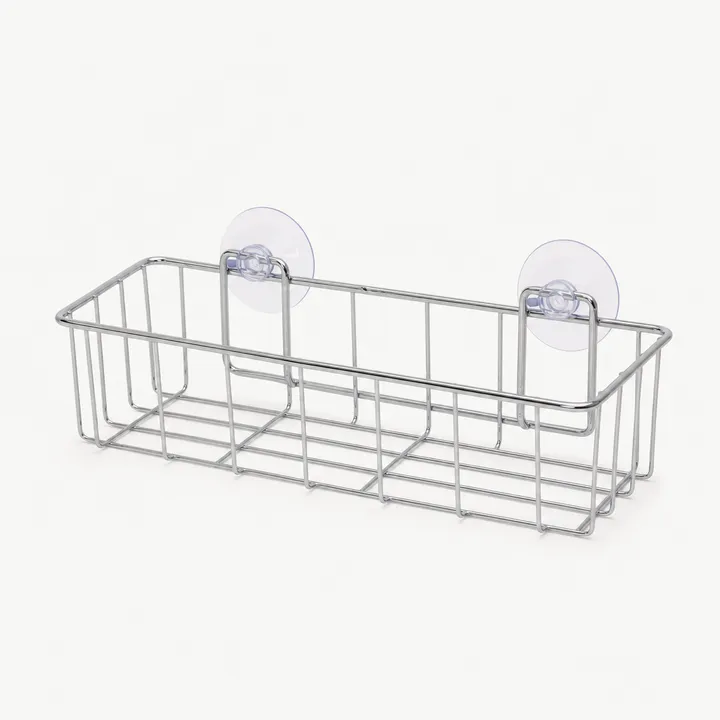 Kmart shower storage — budget chrome wire bathroom caddy